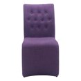 thumbnail image 3 of Dining Chair Purple (Set of 2) - Polyblend Powder Coated Metal, 3 of 4