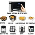 thumbnail image 2 of Yedi Evolution 6.8-Quart Air Fryer with Ceramic Basket, Deluxe Accessory Kit & Recipe Book – Stainless Steel – OPEN BOX – Tested & Guaranteed, 2 of 6