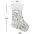 thumbnail image 2 of GZHJMY Wildflower Christmas Stocking, Personalized Large Candy Stocking Hanging Gift, Xmas Stockings Decoration for Family Holiday Party Ornaments Decor Fireplace, 2 of 7