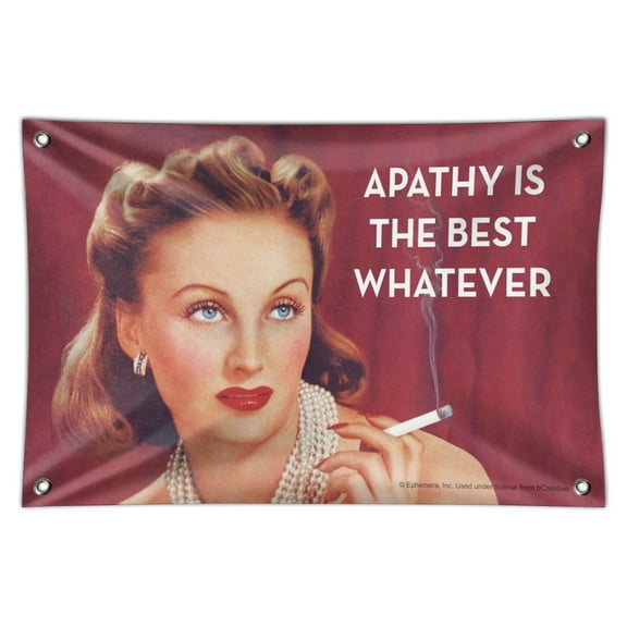 Apathy is the Best Whatever Funny Humor Home Business Office Sign