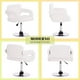 thumbnail image 5 of Silla tapizada de piel sintética FurnitureR para oficina en casa Blanco, 5 of 7