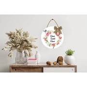 Eveokoki 11 Home Sweet Home Decor Sign, Rustic Sweet Home Welcome Hanger Front Door Sign,Wood Home Sweet Home Sign for Door Wall Farmhouse Porch Decoration