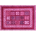 thumbnail image 1 of Ahgly Company Indoor Rectangle Abstract Pink Modern Area Rugs, 5' x 8', 1 of 4