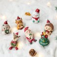 thumbnail image 2 of 2023 New Mini Resin Christmas Decoration Santa Claus Snowman Tree Micro Landscape Model DIY Miniature Garden Figurine Home Decor, 2 of 5