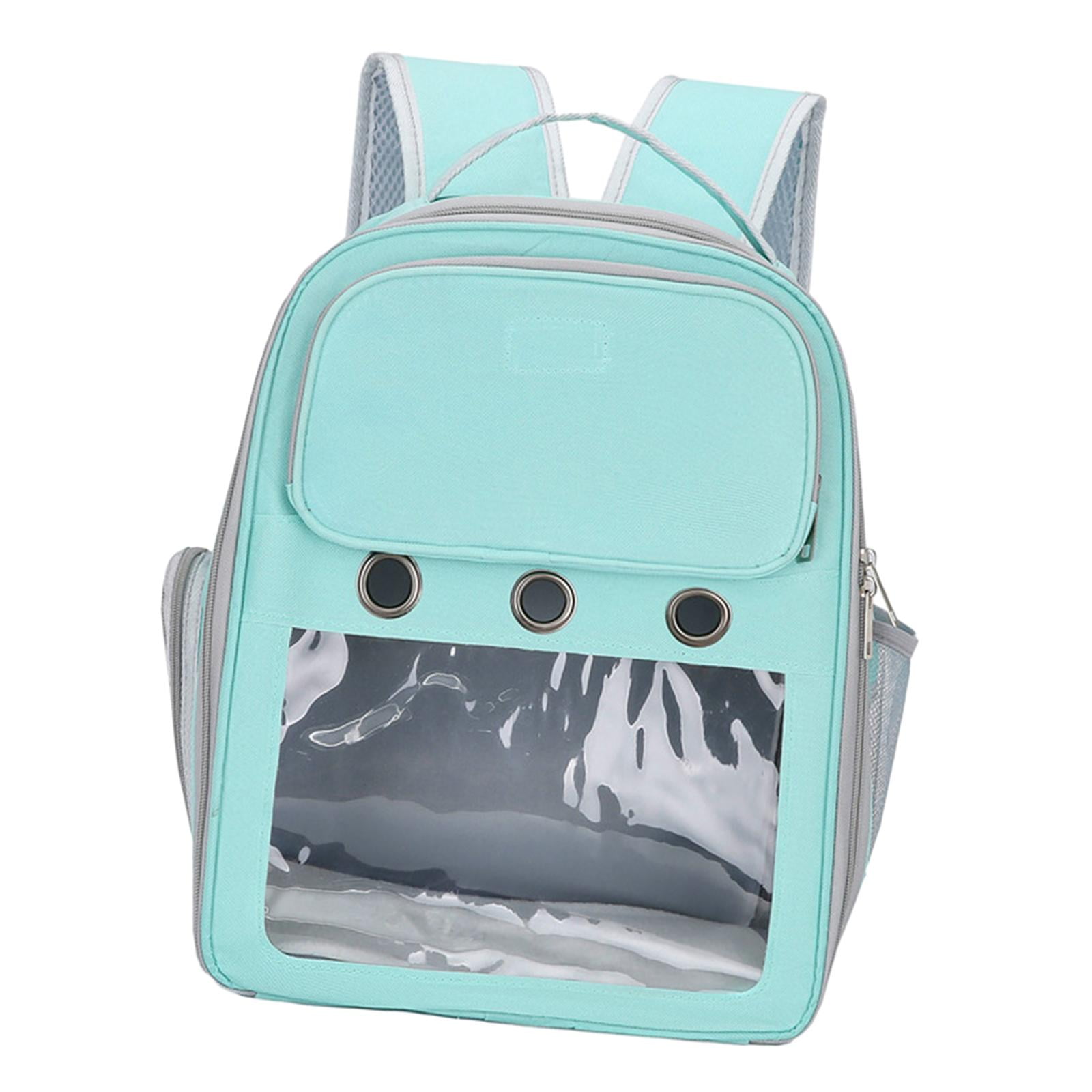 Cat Backpack Carrier Pet Hiking Backpack for Small Medium Dogs Cats Oxford Cloth Clear Window Carrying Bag for Camping