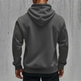 thumbnail image 6 of Pullover Hoodies Mens Hooded Sweatshirt Men's Pullover Hoodies Plaid Long Sleeve Drawstring Casual Hooded Sweatshirts with Kanga Pockets, 6 of 7