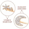 thumbnail image 5 of 2pcs Hairpins Hair For Women Hair Pins Decorative Decorative Hair Pins For Women Fancy Bobby Pins Moon Hairpin Rhinestones Bobby Pins, 5 of 6