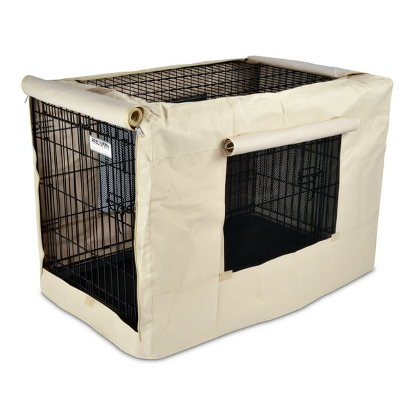 Precision Indoor/Outdoor Dog Crate Cover, Tan, Large, 11"L x 11.50"W x