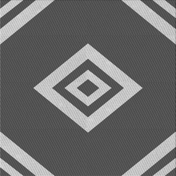 Ahgly Company Machine Washable Indoor Square Transitional Gunmetal Gray Area Rugs, 5' Square