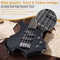 thumbnail image 5 of Ktaxon 44in Electric Bass Guitar with 20W Amp, 4 String Flame Style Bass Guitar Starter Kit, Black, 5 of 10