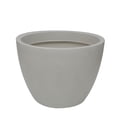 thumbnail image 2 of Ecobo 20.5 inches Eco-Friendly Round Pot Planter Vicenza Indoor/Outdoor use, Durable, Versatile & Lightweight, Designed by Brazilian Artisans, Contemporary All-Weather Design –White, 2 of 4