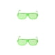 thumbnail image 4 of Guardurnaity Gafas de persiana de plástico llamativas y de moda hechas de gafas de persiana de plástico tamaño libre verde verde tamaño libre 2Conjunto, 4 of 6