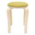 thumbnail image 4 of Stackable Set of 8 Stools,Upholstered Round Bar Stools with Foot Mat, Wooden Stacking Portable Stools, Multipurpose Chair for Home Breakfast Dining Kitchen Office Classroom, Multicolor, 4 of 9