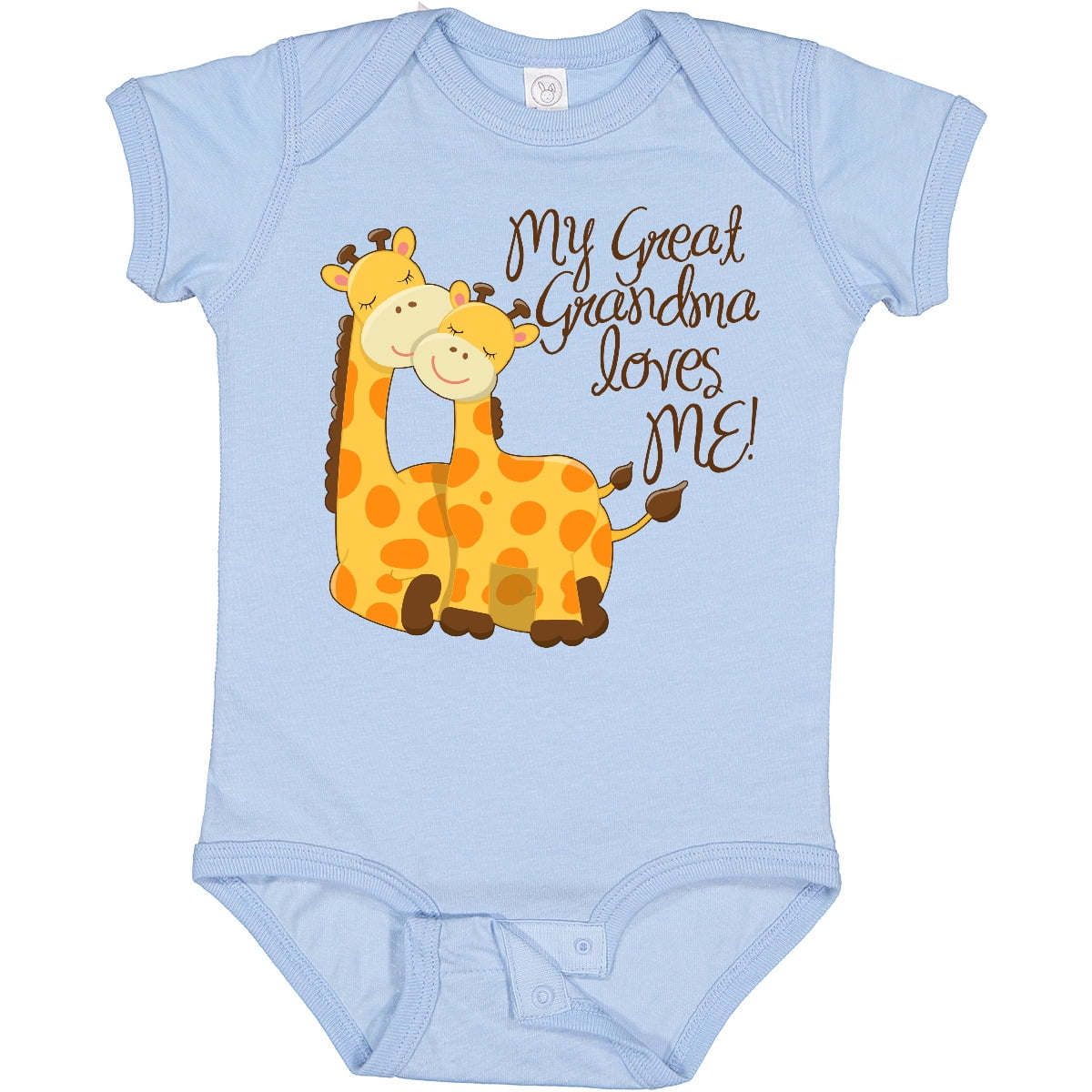 Inktastic My Great Grandma Loves Me Boys or Girls Baby Bodysuit