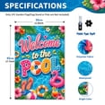 thumbnail image 3 of Welcome to the Pool Garden Flag Double Sided 12x18 Inch Spring Summer Outside Flag for Patio Lawn Swimming Pool Party Decoration, 3 of 6