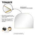 thumbnail image 5 of TEHOME Dezerae 32x40'' Large Gold Arched Mantel Mirror Arch Fireplace Mirror for Bathroom or Living Room, 5 of 8