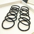 thumbnail image 5 of 【 Alta calidad 】 Lazos para el cabello negros con diseño sin costuras y material de algodón suave, los lazos para el cabello son lo suficientemente suaves para usar y no enganchan ni tiran d, 5 of 5