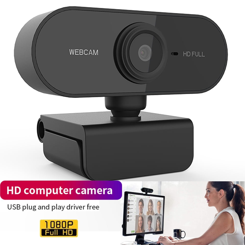 1080P Full HD PC Camera Plug & Play for Desktop Mac Streaming Computer Video Calling Laptop USB Webcam with Microphone Online Teaching Conferencing 