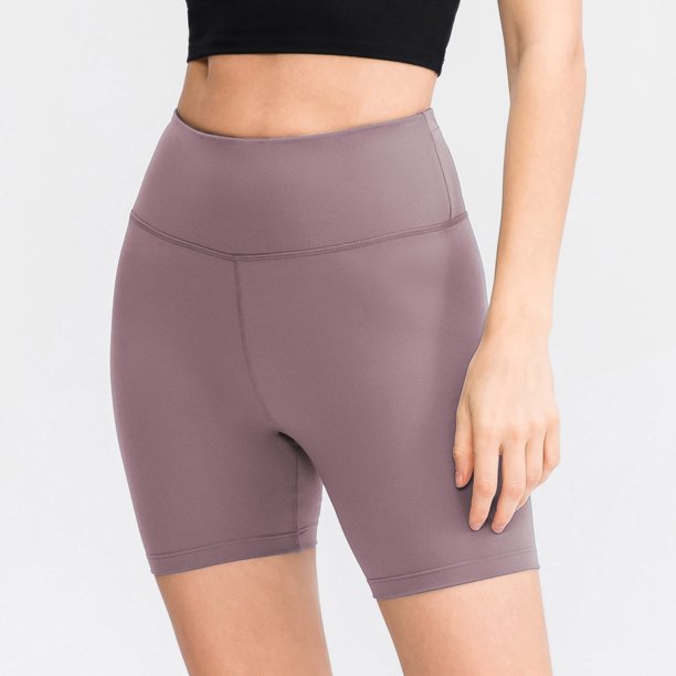 Pantalones cortos de yoga para mujer, cintura alta, control de abdomen, bolsillo trasero, pantalones Abanopi Pantalones cortos de yoga para mujer