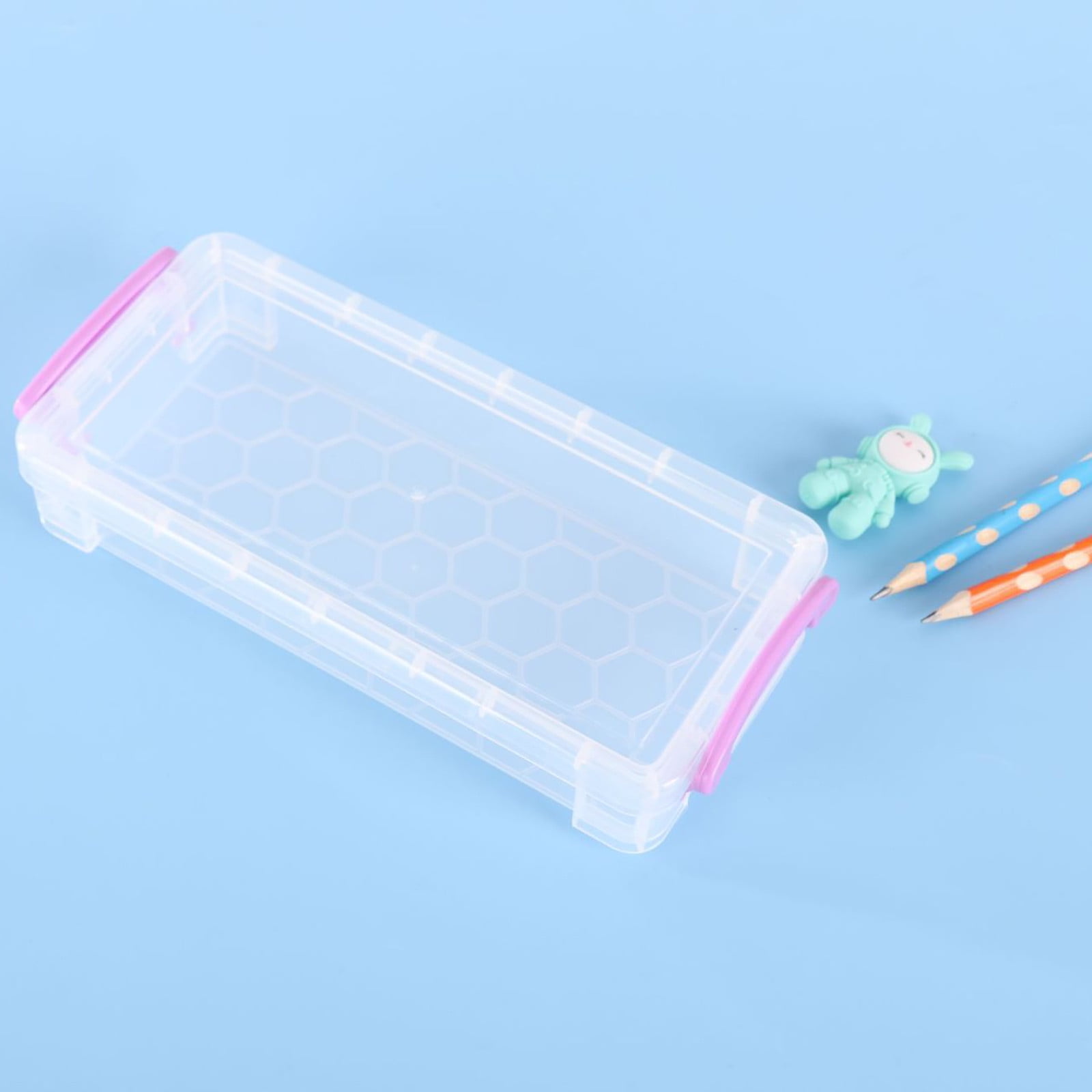 THATSRAD 6 PCS Boîte à Crayons Plastique 21.5 * 10 * 4cm Boite