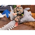 thumbnail image 4 of Large Realistic Whale Shark Plush Toy, Soft Ocean Animal Stuffed Whale Doll, Oversized Fluffy Sea Creature Pillow Plush for Home Decor, Sofa Accent, Gift Giving, 4 of 5