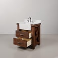 thumbnail image 5 of Water Creation Paisley 30" Wood Single Bathroom Vanity in Brown & White, 5 of 10