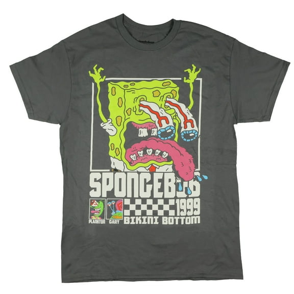 SpongeBob Shirt Mens 1999 Bikini Bottom Trip Short Sleeve Graphic Tee