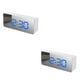 thumbnail image 4 of Advancent Alarma digital de plástico Ángulo portátil ajustable 6 engranajes Reloj de proyector de 7,48 pulgadas Relojes de termómetro de Type2 NO2, 4 of 6