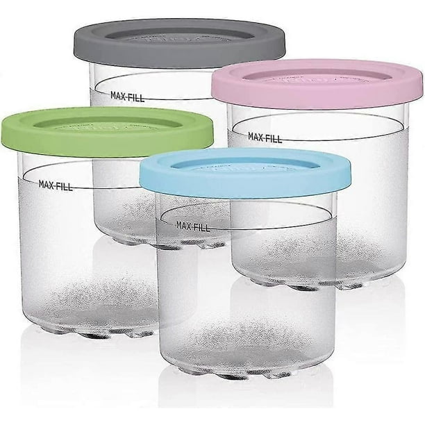 Ice Cream Pints Containers, Replacement For Ninja Creami Pints And Lids, Compatible With Nc300, Nc301,cn305a, Nc299am Series