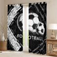 thumbnail image 2 of jejeloiu Soccer Game Black Out Curtains,Football Sport Gaming Curtains Pack of 2 (42x63 Each) For Boys Kids, 2 of 6