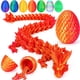 thumbnail image 1 of Tboline Huevo De Dragón Impreso En 3D Con Dragón En El Interior De Cristal Dragón Fidget Juguetes Completo Articulado Dragón En Huevo Adultos Fidget Juguetes Para Autismo Tdah (Láser Rojo-12 Pulgadas), 1 of 8