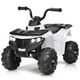 thumbnail image 1 of Costway Los niños montan en ATV Quad 4 ruedas coche de juguete eléctrico 6V batería luces LED, blanco, 1 of 5