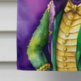 thumbnail image 3 of Alligator King of Mardi Gras House Flag 28 in x 40 in, 3 of 7