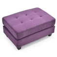 thumbnail image 6 of Glory Furniture Malone Microsuede Ottoman in Purple, 6 of 6