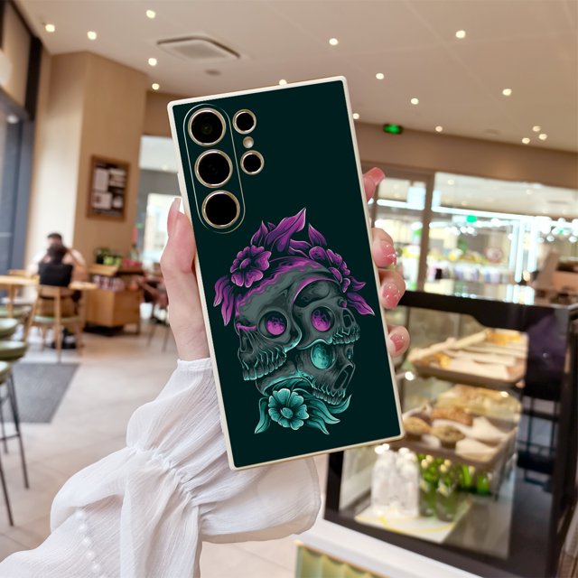 ¡Mejora el aspecto de tu iPhone con esta elegante y elegante funda plateada mate de doble capa!