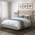 thumbnail image 4 of Fairfield King Bed with Tufted and Winged Headboard, 4 of 9