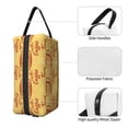 thumbnail image 3 of XMXT Large Capacity Makeup Bag, Cartoon Coffee Yellow Graffiti Storage Bags Travel Toiletry Cosmetic Bag for Women Men, 3 of 9