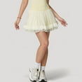 thumbnail image 2 of Women's Tulle Mini Skirt with Soft Lining and Layered Ruffle Hem for a Whimsical Ballet-Inspired Look - Medium, Yellow, 2 of 7