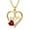 Gold-Red, variant on Mom Necklace I Love You Mom Gifts Mother's Day Gifts 925 Sterling Silver Necklace Birthstone Necklace for Mom Birthday Gifts for Mom Gifts from Daughters Son Gifts For Women LK01（S-Blue) M01