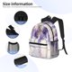 thumbnail image 3 of Disketp Lavender Blooms Window Mochila Ligera Clásica con Múltiples Bolsillos, Mochila Casual para Hombre y Mujer, Ideal para Escuela, Trabajo y Viajes, 3 of 6