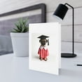thumbnail image 5 of DistinctInk Greeting Card / Note Card - Pug Graduation - PACK of 5, 5 of 7