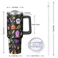 thumbnail image 2 of Halloween Wizard 40 Oz Tumbler with Handle and Straw, Spooky Gothic Cup, Holiday Gift for Girls, 2 of 5