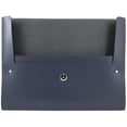 thumbnail image 2 of JAM Italian Leather Snap Portfolio, 10.5x13x.75, 1/Pack, Navy, 2 of 4