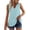 05# Light Blue, variant on Qwertyu Women's V Neck Tank Tops Casual Summer Button Down Sleeveless Shirts Blue 2XL