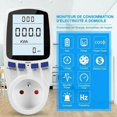 thumbnail image 3 of Toma de corriente para vatímetro, medidor de energía de 185 V ~ 264 V, medidor de consumo de energía, toma de corriente para monitor de uso de electricidad con pantalla LCD, 3 of 5