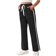 thumbnail image 4 of HOOJT Clearance!High Waisted Jogger For Women Stripe Side Drawstring Lightweight Workout Sweatpants Athletic Joggers Pants, 4 of 7