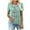 B-Mint Green, variant on ZQUUVOU Women Short Sleeve Tops Fake Two Piece Loose Pleated Layered Blouse Shirt Hide Belly Tunic Tops A-White
