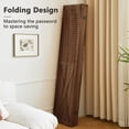 thumbnail image 2 of 6 Panel Pegboard Room Divider, 5.6Ft Pegboard Display Folding Privacy Screens, Wood Room Divider Peg Board Display Freestanding for Trade Show Craft Show Home Wall Organizer, Brown, 2 of 18