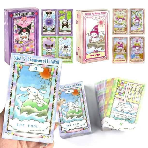 78pcs Luna'S Kuromi Cinnamoroll Sanrio Tarot Deck Cards Divination