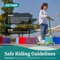 thumbnail image 6 of GOTRAX SCOUT 2.0 Kids Electric Scooter, 80W, 10.8V with 5" Light-Up Wheels, for Ages 4-7, Green, 6 of 9